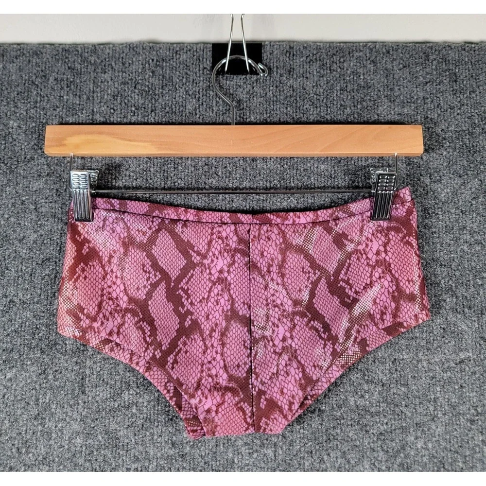 RARE Vintage 90s Snakeskin Brief Underwear Mens Small Purple USA Made Punk NWT